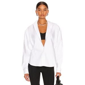 R13 Dolman Sleeve Button up Shirt White XS Quiet Luxury Minimalist Capsule Basic